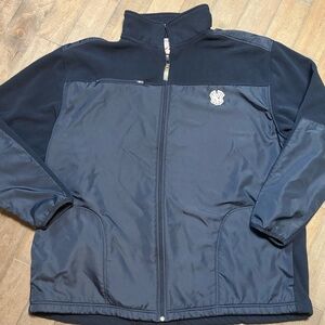 Majestic New York Yankees Jacket Mens XL Full Zip Fleece MLB Baseball Y2K